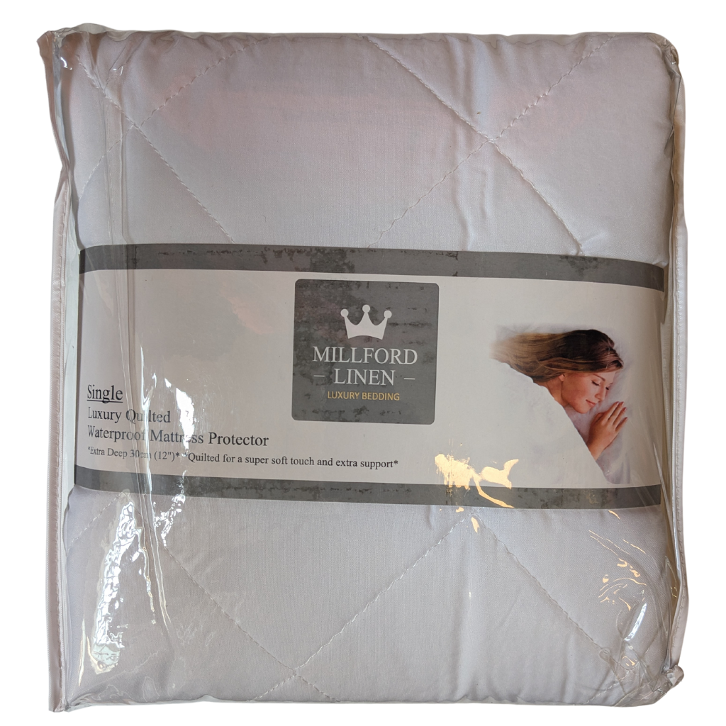 Luxury Quilted Waterproof Mattress Protector LQWMPS Millford Linen Mulligans of Ballaghaderreen