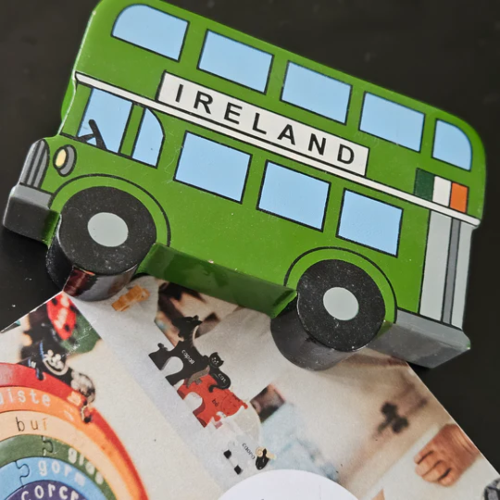 Magnetic Irish Bus Play Figure MIB309 Alphabet Jigsaws Mulligans of Ballaghaderreen