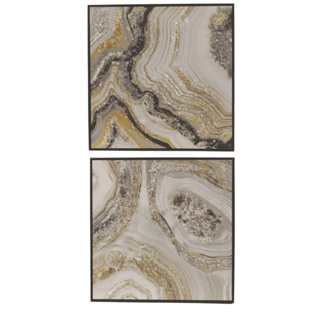 Marble Crystal Art Black/Gold 60cm 32589 Straits Home and Gift Mulligans of Ballaghaderreen