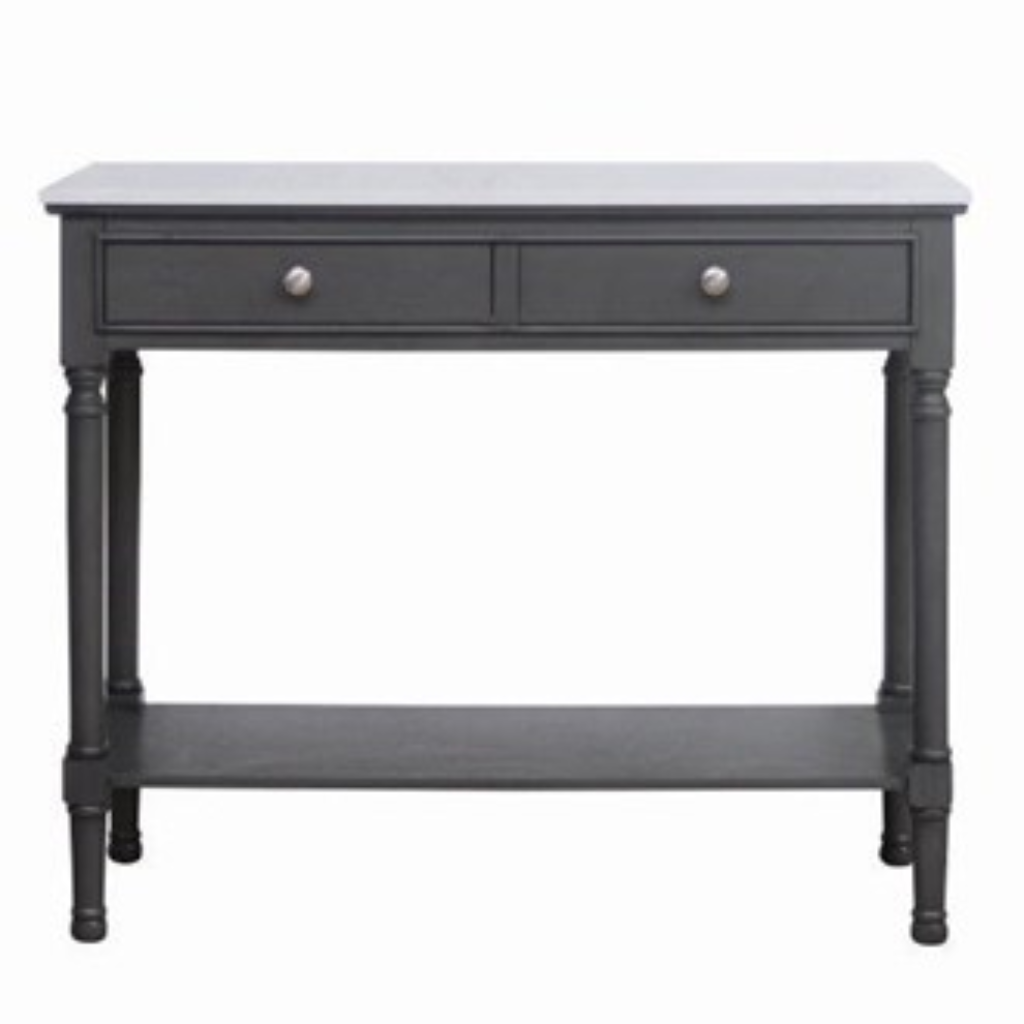 Marbled Top 2 Drawer Console Table 33430 Straits Home and Gift Mulligans of Ballaghaderreen