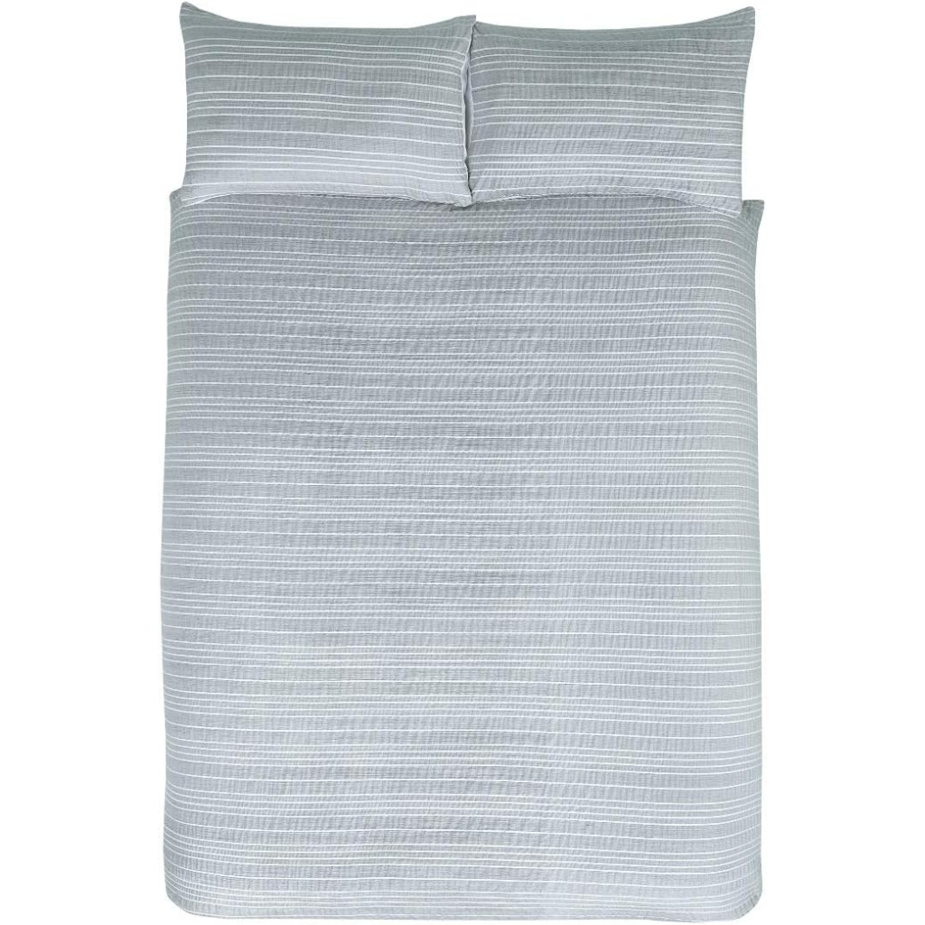 Marl Stripe Kingsize Grey Duvet Set MSKGDS Sleepdown Mulligans of Ballaghaderreen