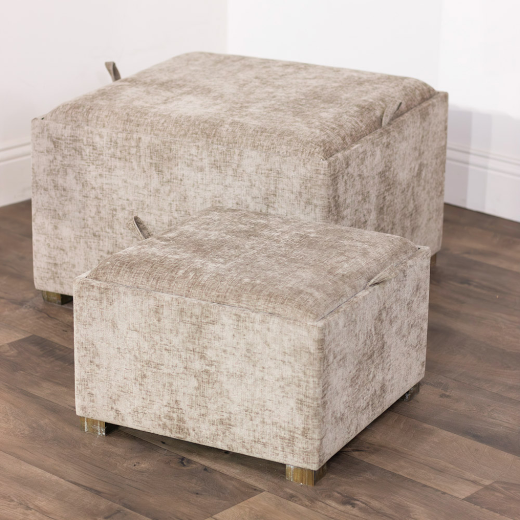 Maya Tray Table Pouffes - Sand TL7086 Tara Lane Mulligans of Ballaghaderreen