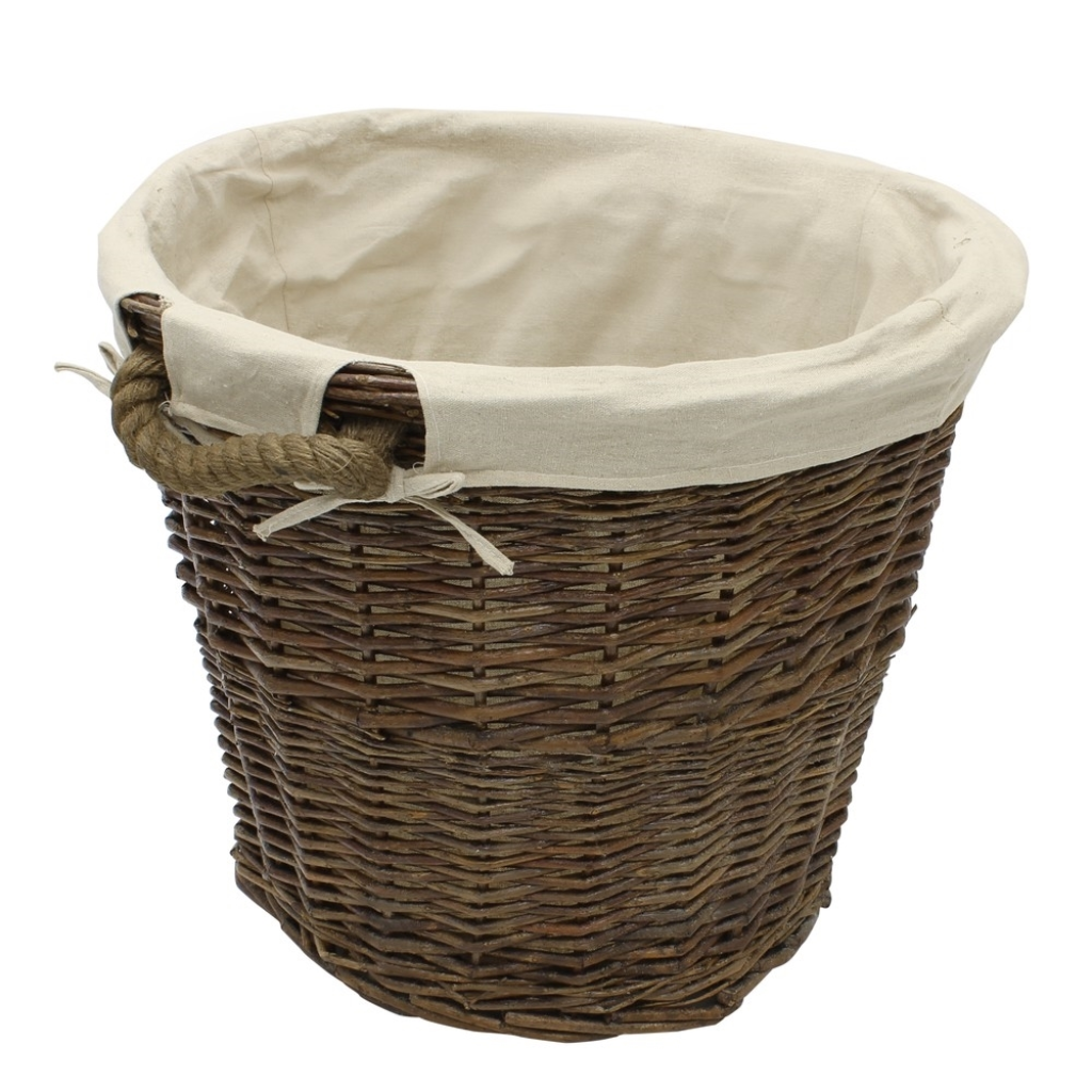 Medium Log Basket with Liner & Rope Handles 16-312 JVL Mulligans of Ballaghaderreen