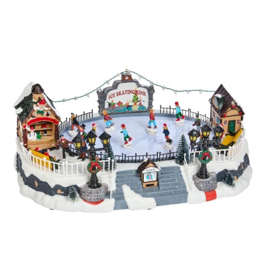 Merry Skaters!, SnowScene 2571032 Smart Garden Mulligans of Ballaghaderreen