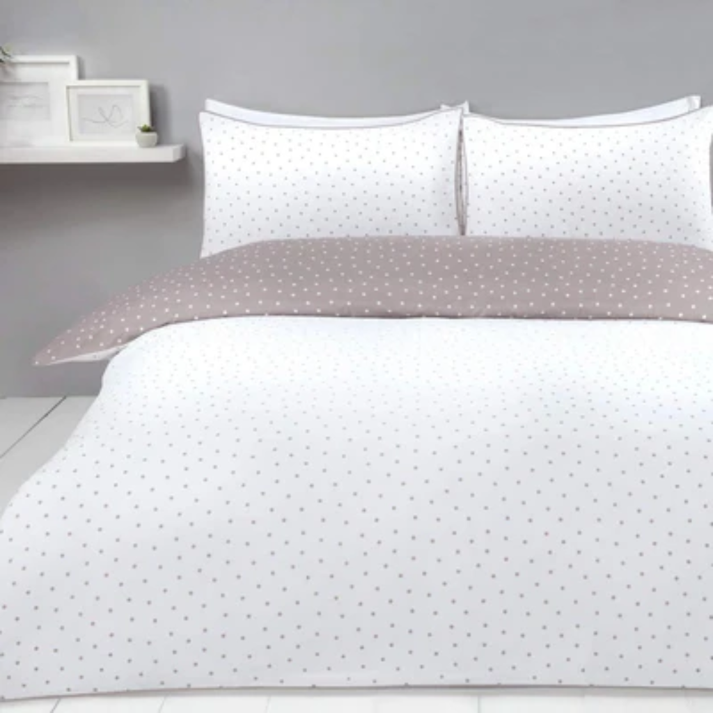 Mini Dots Kingsize Mink Duvet Set MDKGDS Sleepdown Mulligans of Ballaghaderreen