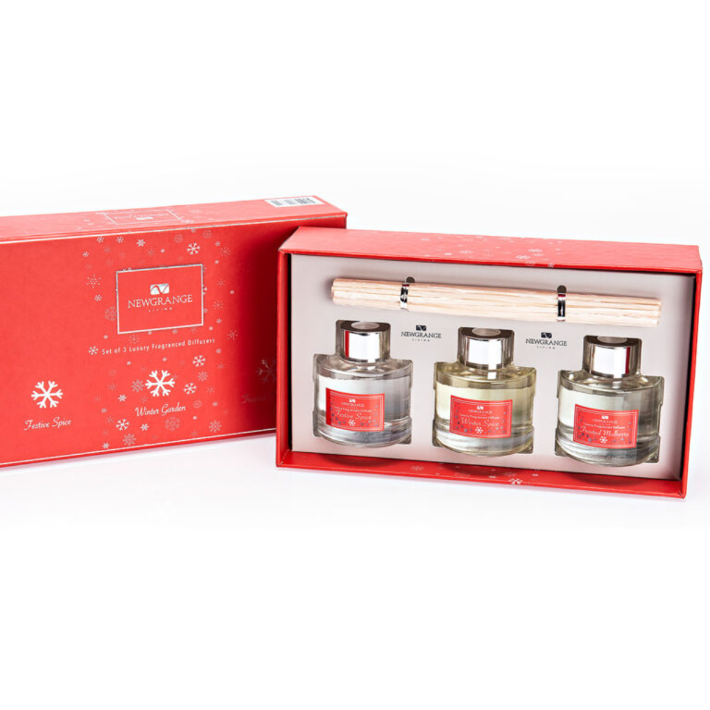 Mini Set of 3x30ml Christmas Diffusers 9108R Newgrange Living Mulligans of Ballaghaderreen