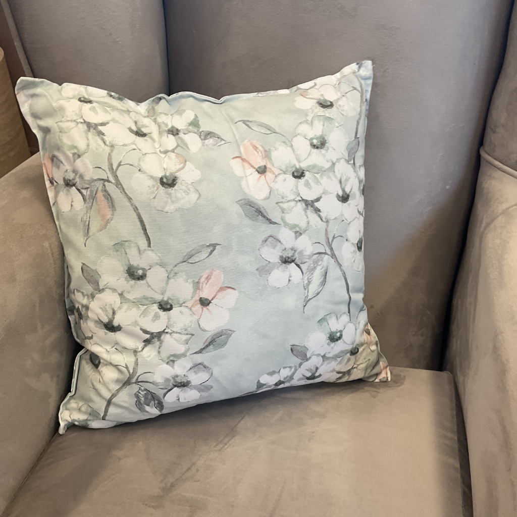Mint Floral Feather Scatter Cushion MFFSC Medicare Textiles Mulligans of Ballaghaderreen