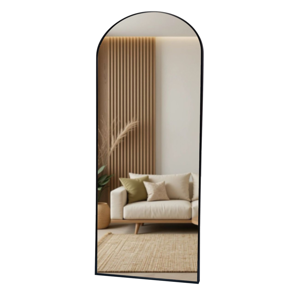 Modena Arch Leaner Mirror Black TL6718 Tara Home Mulligans of Ballaghaderreen