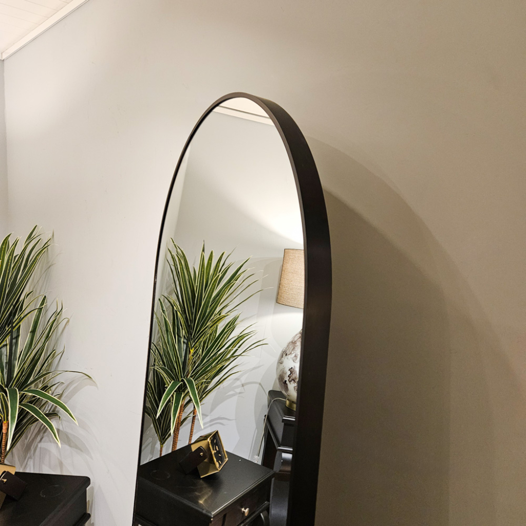 Modena Arch Leaner Mirror Black TL6718 Tara Home Mulligans of Ballaghaderreen
