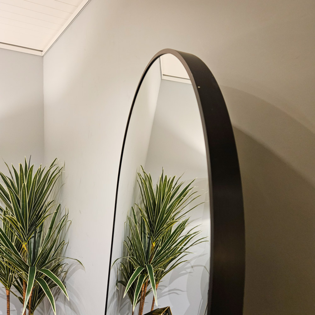 Modena Arch Leaner Mirror Black TL6718 Tara Home Mulligans of Ballaghaderreen