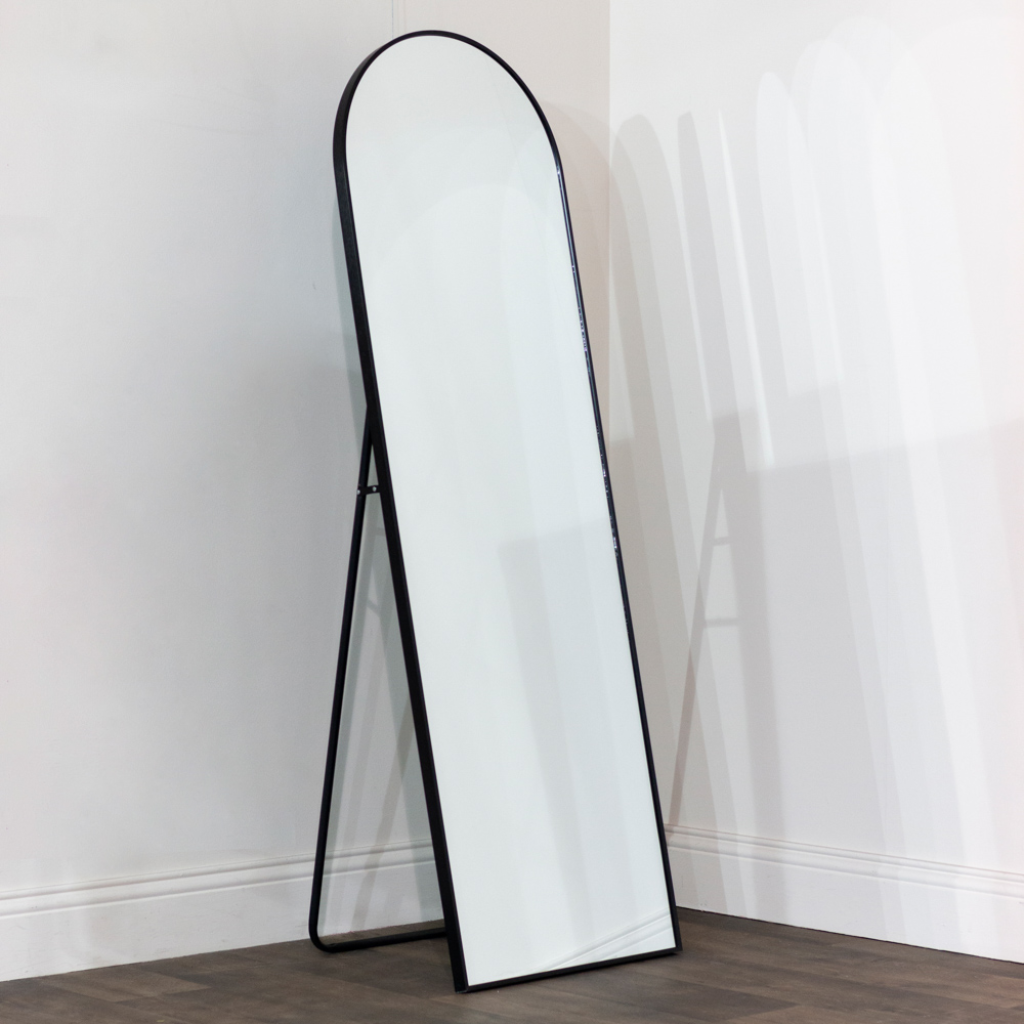 Modena floor standing mirror black 160cm TL6045 Mulligans Of Ballaghaderreen