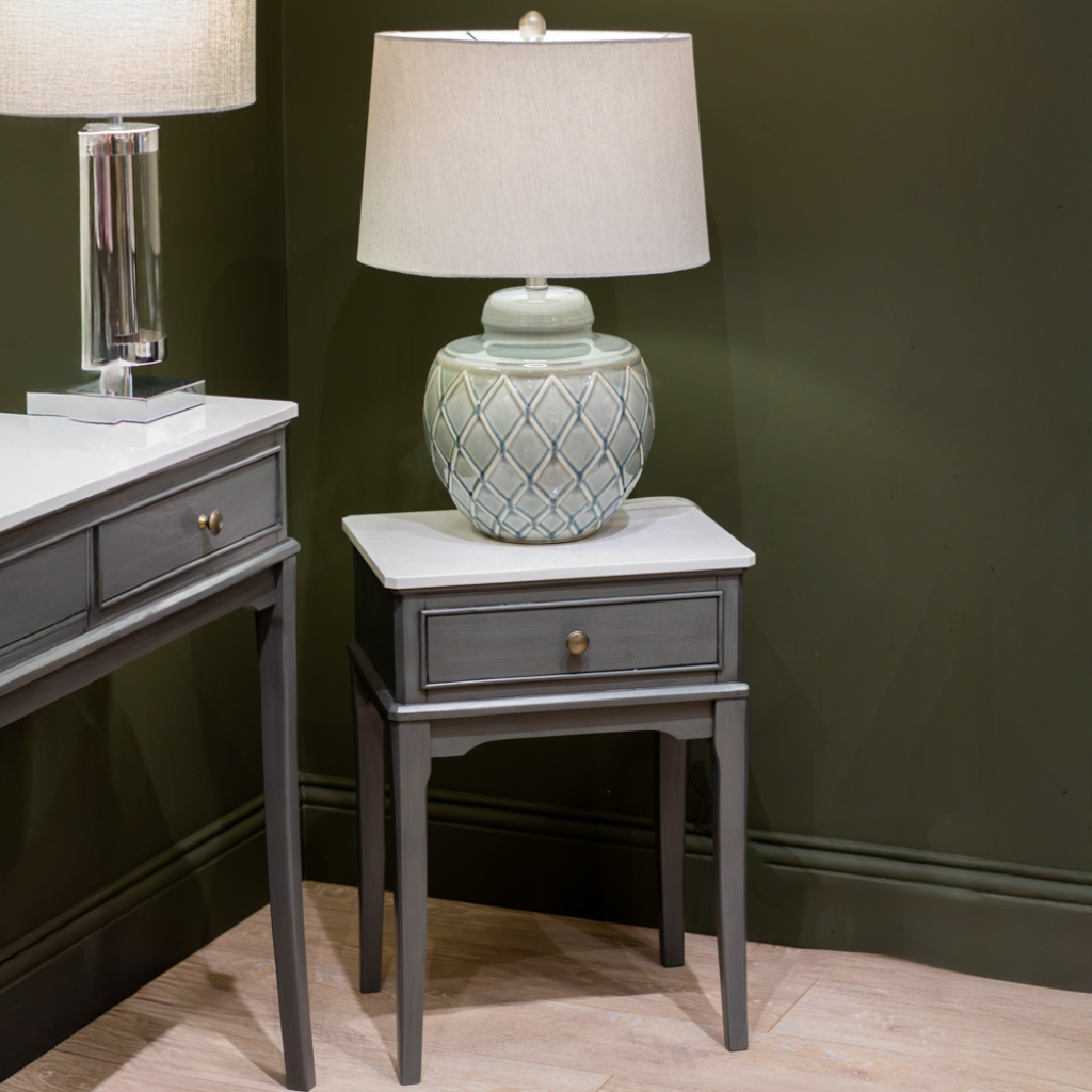 Monroe 1 Drawer Accent Table with Marble Top - Russell TL6593 Tara Lane Mulligans of Ballaghaderreen