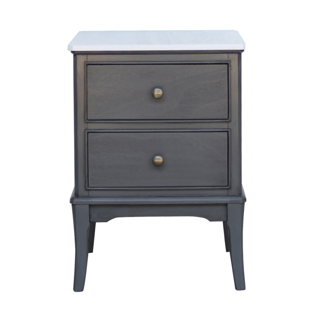 Monroe 2 Drawer Accent Table with Marble Top - Russell TL6595 Tara Lane Mulligans of Ballaghaderreen