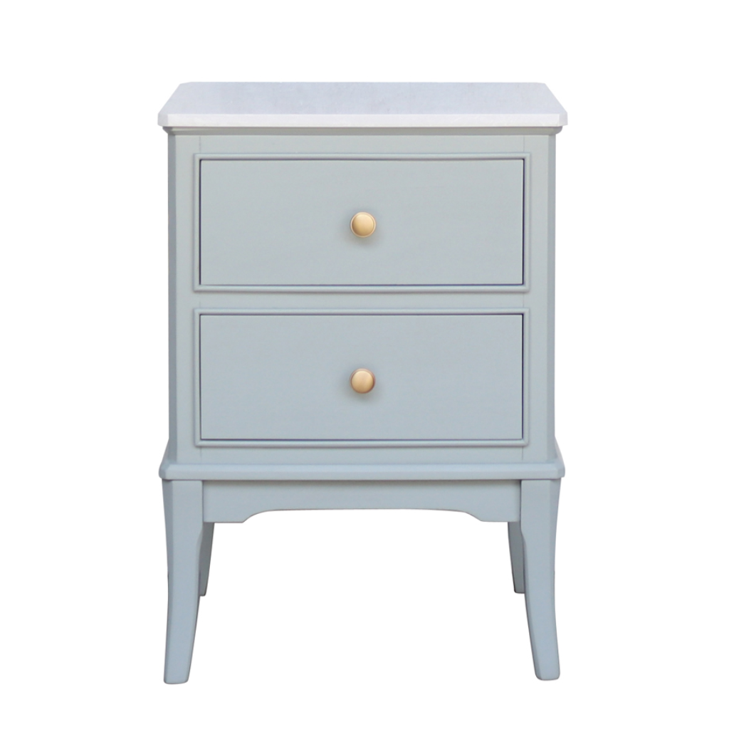 Monroe 2 Drawer Accent Table with Marble Top - Sage TL6596 Tara Lane Mulligans of Ballaghaderreen