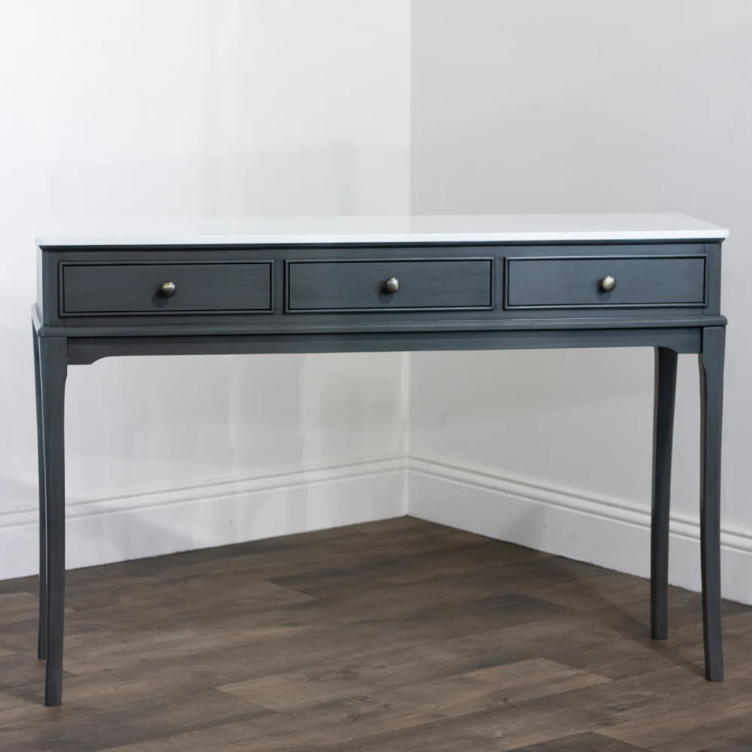 Monroe 3 Drawer Console with Marble Top - Russel- Mulligans of Ballaghaderreen
