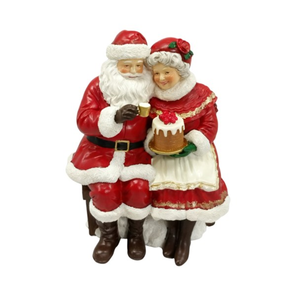 Mr & Mrs Claus Sitting 13x16cm 36068 Straits Home and Gift Mulligans of Ballaghaderreen
