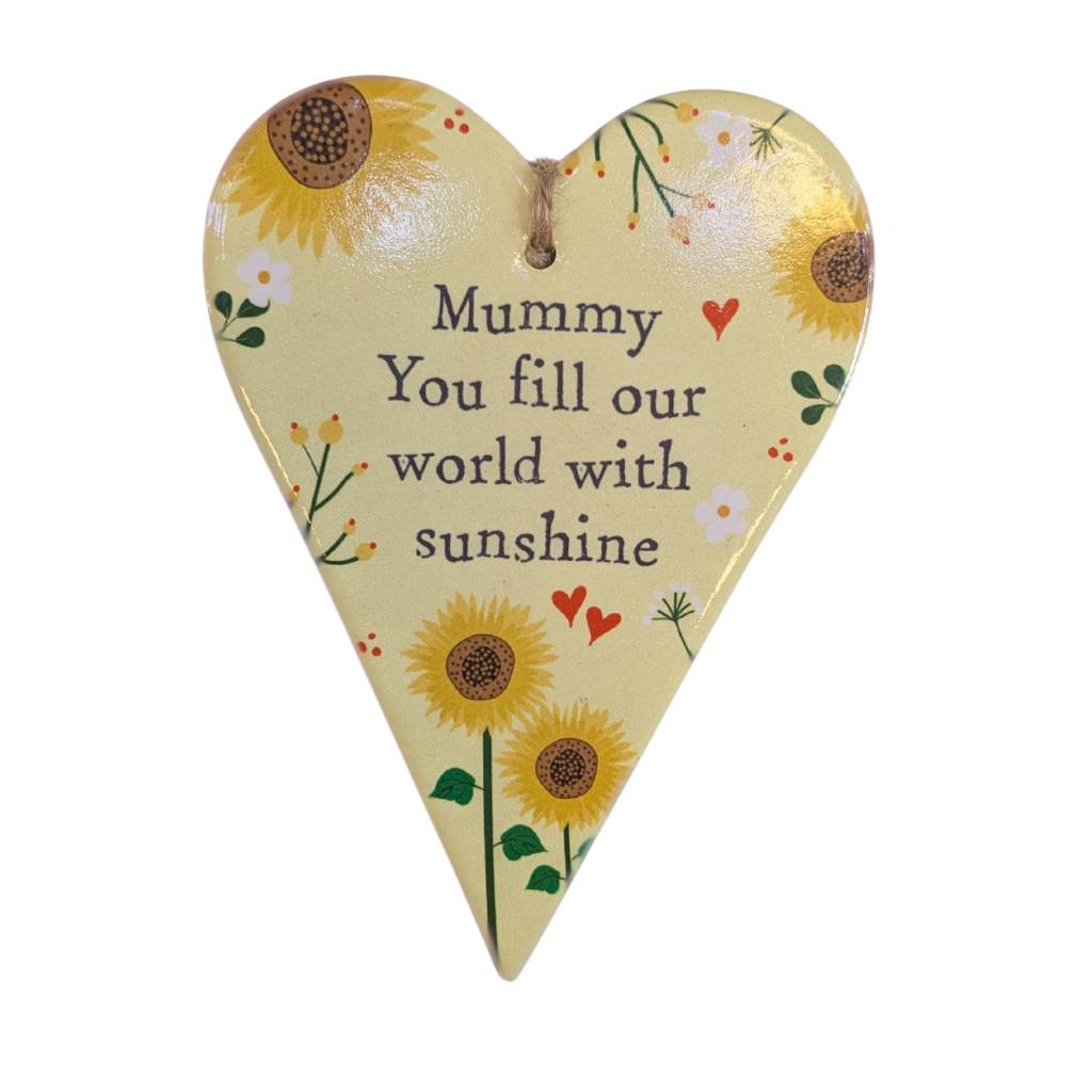 Mum Ceramic Heart Plaques 7SF213 Richard Langs Mulligans of Ballaghaderreen