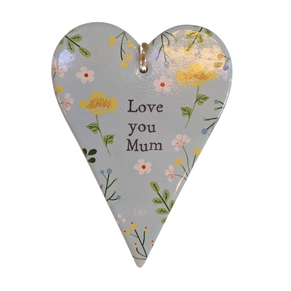 Mum Ceramic Heart Plaques 7SF213 Richard Langs Mulligans of Ballaghaderreen