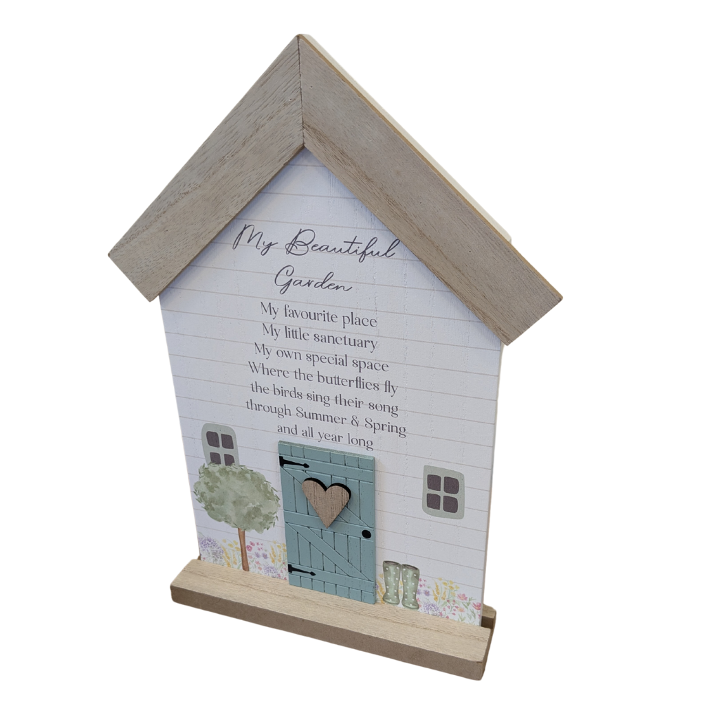 "My Beautiful Garden" Wooden Decoration 8CG113 Richard Langs Mulligans of Ballaghaderreen