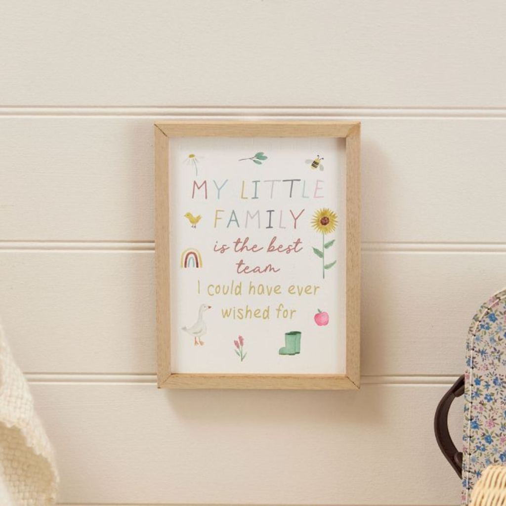 My Little Family Framed Plaque 8MF213 Richard Langs Mulligans of Ballaghaderreen