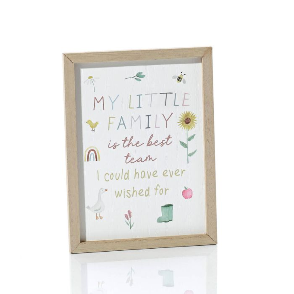 My Little Family Framed Plaque 8MF213 Richard Langs Mulligans of Ballaghaderreen