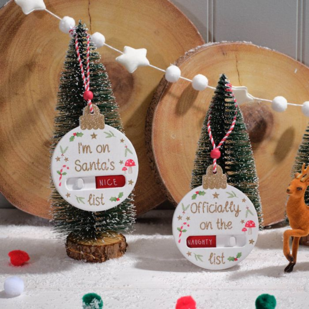 Naughty or Nice Changeable Hangers 8XA512 Richard Langs Mulligans of Ballaghaderreen