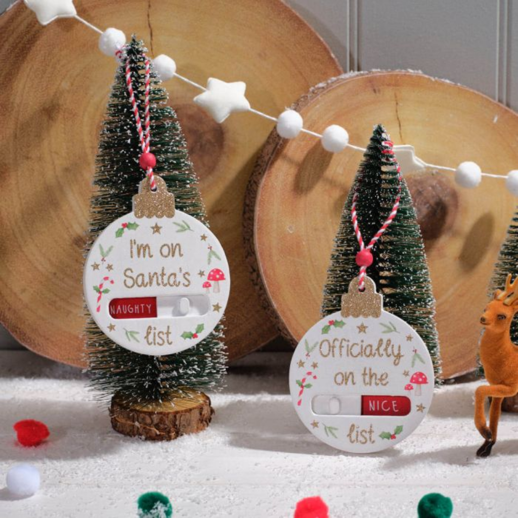 Naughty or Nice Changeable Hangers 8XA512 Richard Langs Mulligans of Ballaghaderreen
