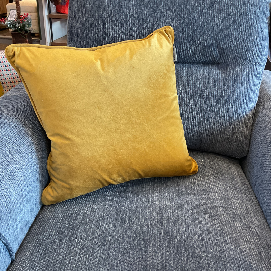 Navy Gold Circles Feather Filled Cushion NGCFFC Millford Linen Mulligans of Ballaghaderreen