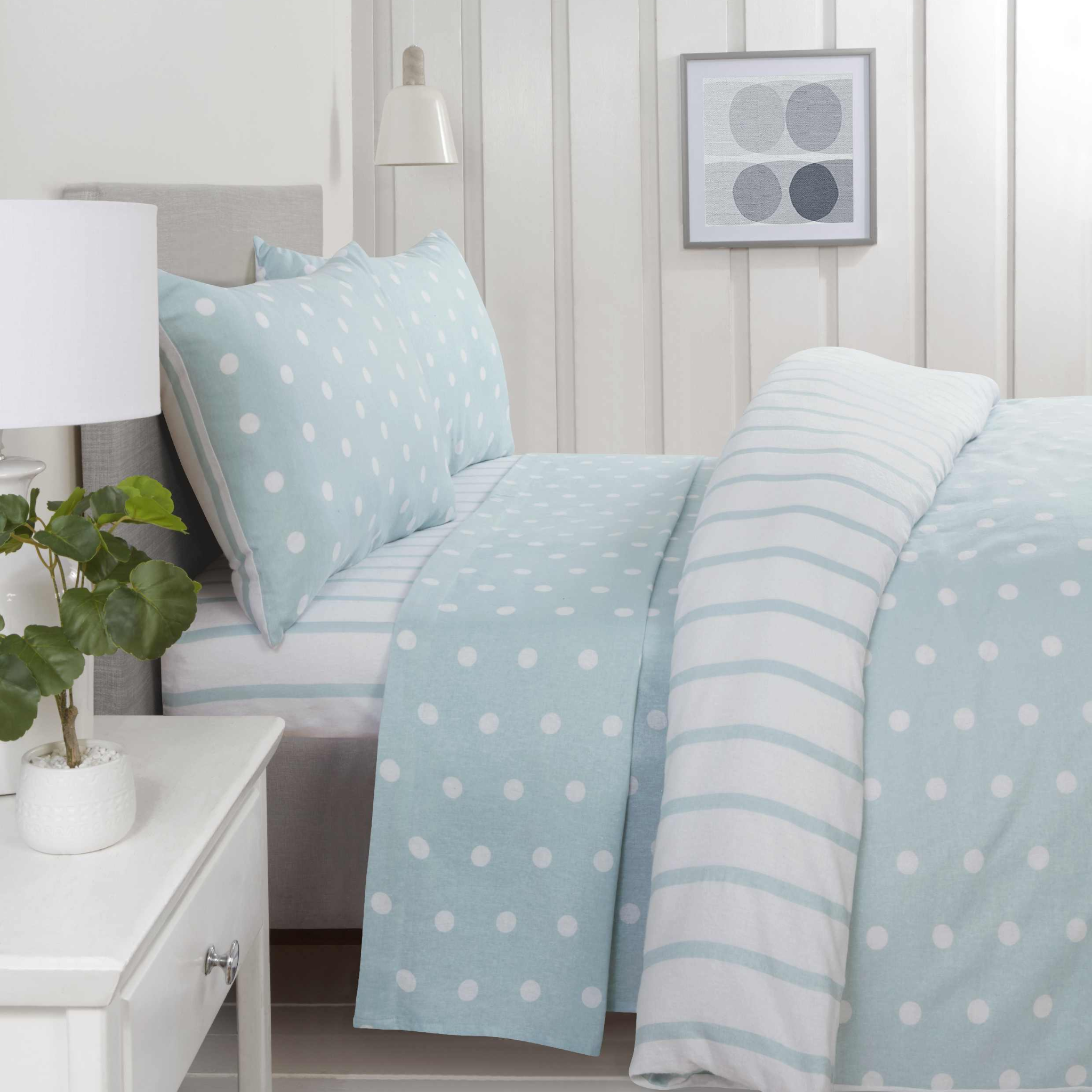 New York Spots Aqua Duvet Set  HIT -  Mulligans of Ballaghaderreen