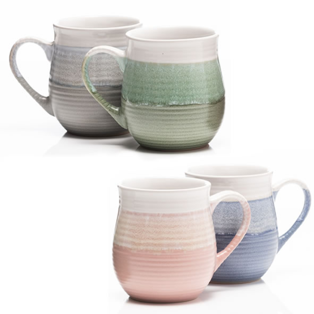 Newgrange Eva Pottery Mugs, Set 4 30265 Kirkwood Mulligans of Ballaghaderreen