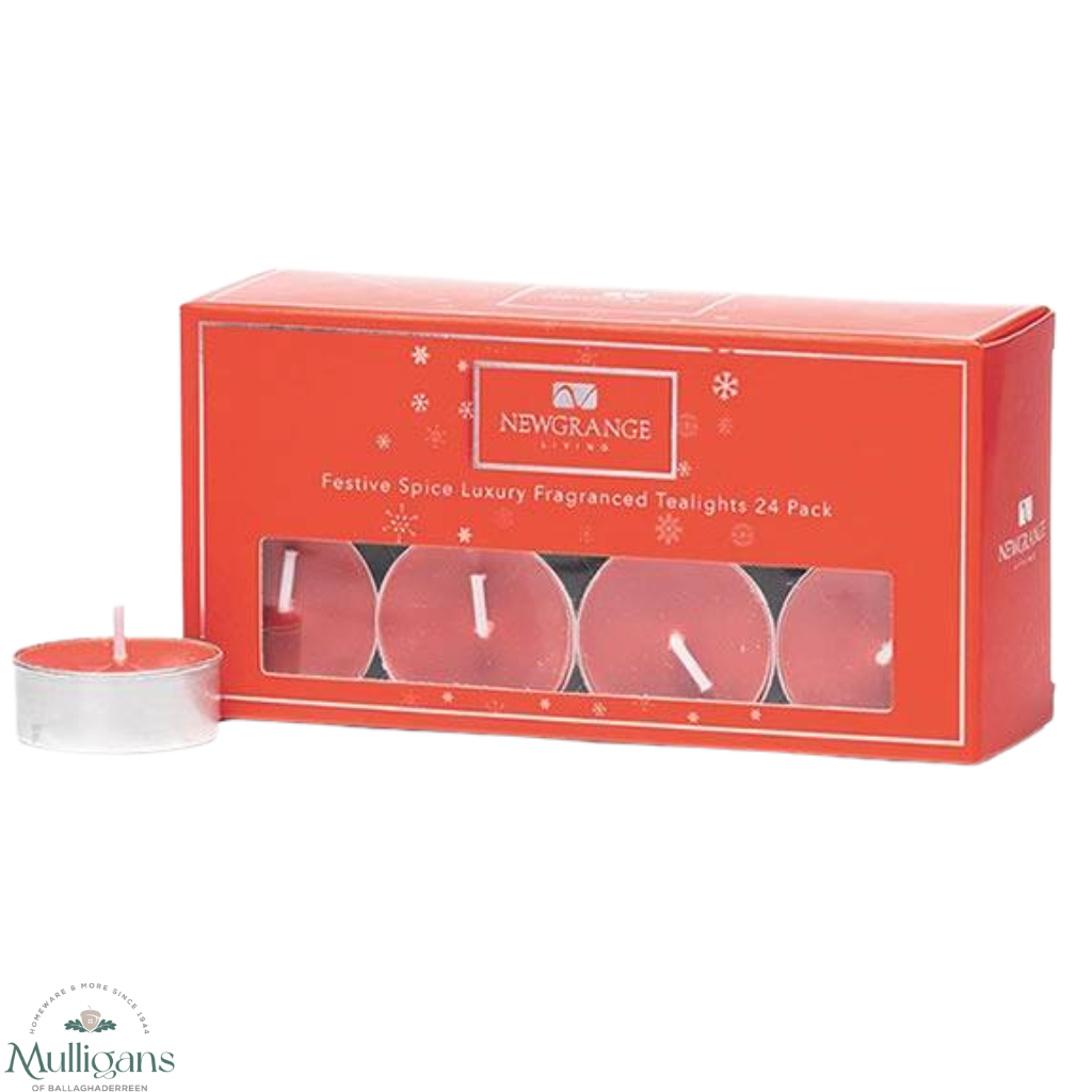 Newgrange Living - Festive Spice Luxury Fragranced Tealights (24 pack)- Mulligans of Ballaghaderreen