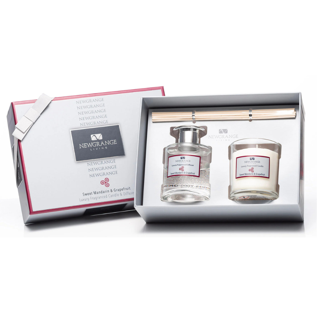 Newgrange Sweet Mandarin & Grapefruit Luxury Candle & Diffuser Set 9191 Newgrange Living Mulligans of Ballaghaderreen