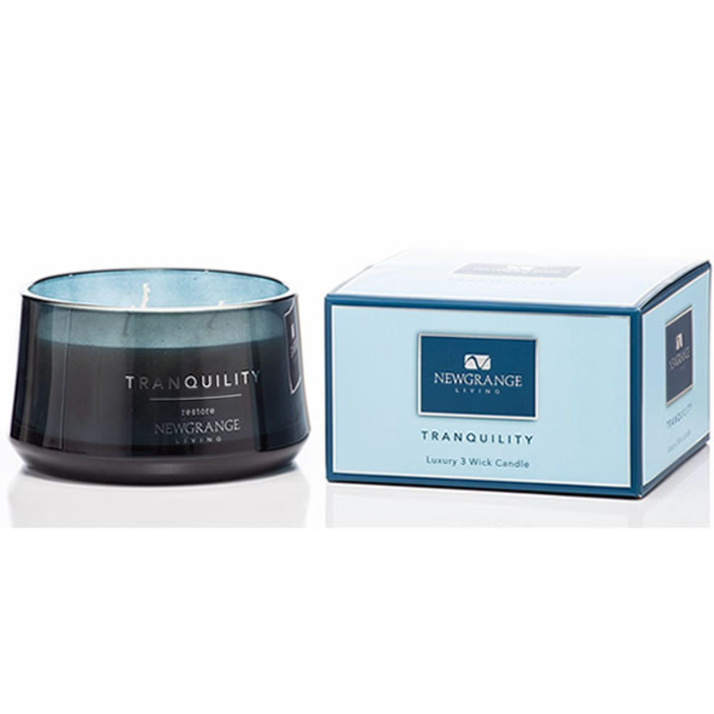 Newgrange Tranquillity Restore Luxury 3-Wick Candle 9157 Kirkwood Mulligans of Ballaghaderreen