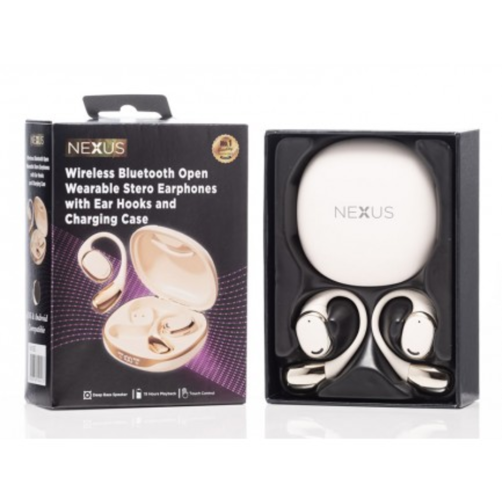 Nexus Wireless Bluetooth OWS Earphones with Ear Hooks and Charging Case - Cream NX105 Kirkwood Mulligans of Ballaghaderreen