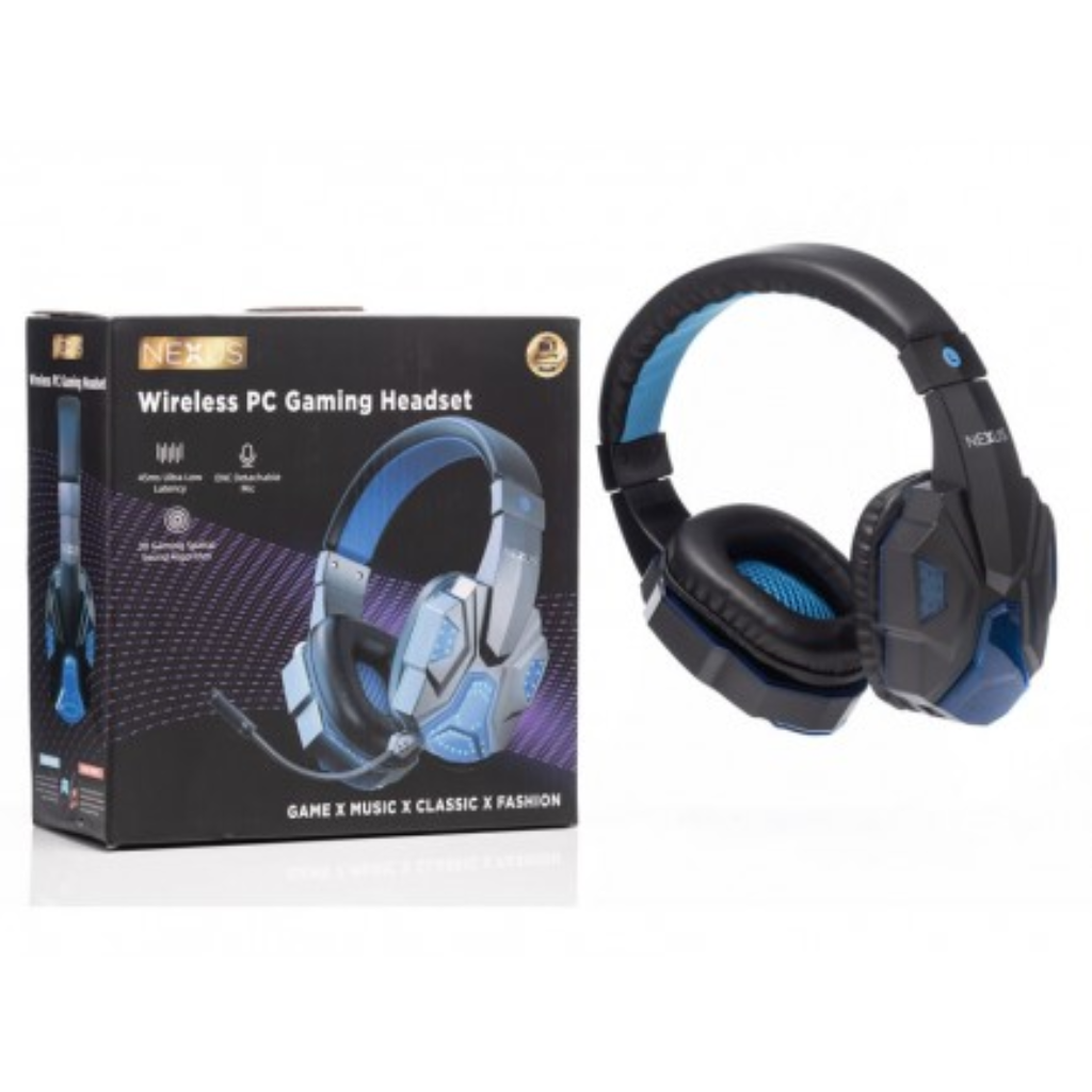Nexus Wireless PC Gaming Headset Black - Blue NX110 Kirkwood Mulligans of Ballaghaderreen