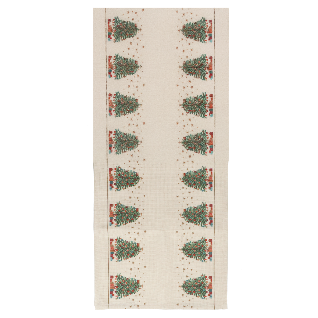 Nostalgia Tree Polylinen Table Runner 36145 Gisela Graham Mulligans of Ballaghaderreen 