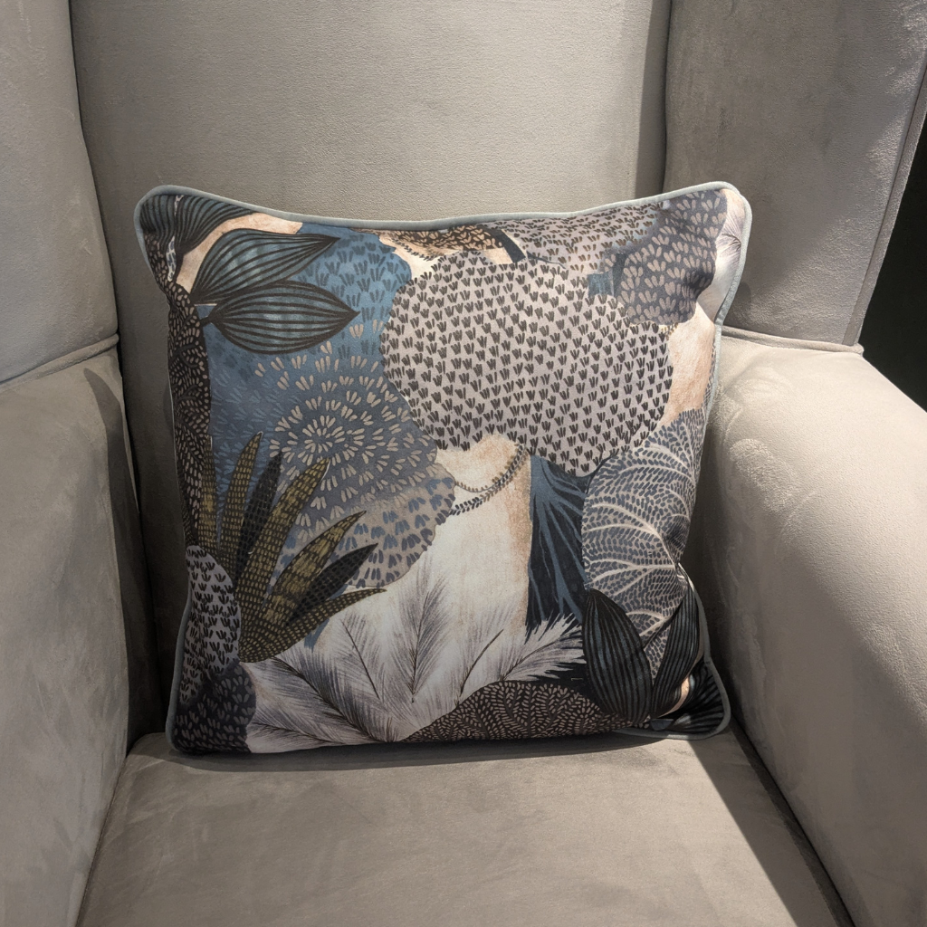 Oak Tree Blue Feather Scatter Cushion OTBFSC Milford Linen Mulligans of Ballaghaderreen