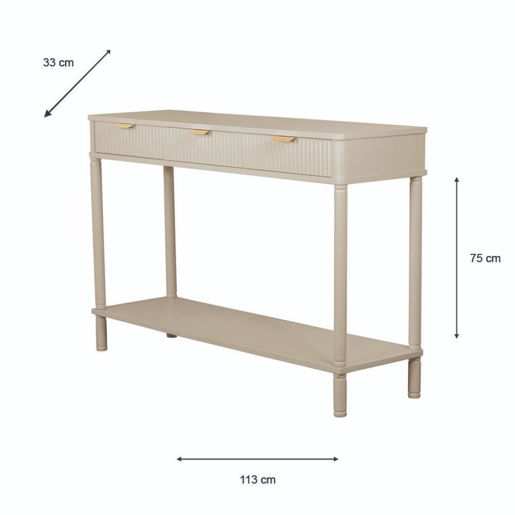 Parson 3 Drawer Console Table TL6889 Tara Home Mulligans of Ballaghaderreen