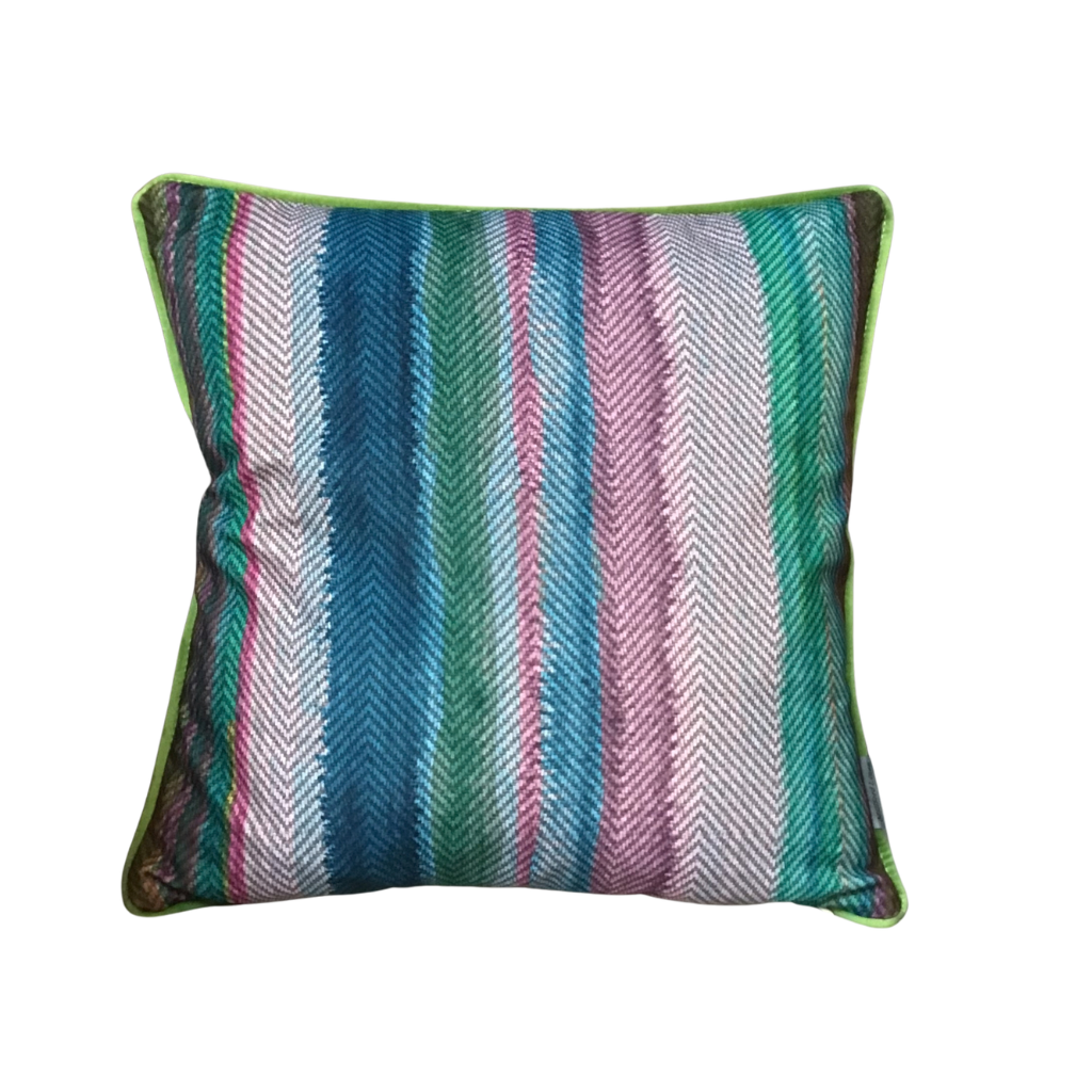 Peacock Pink Feather Cushion PRO-0327 Millford Linen Mulligans of Ballaghaderreen