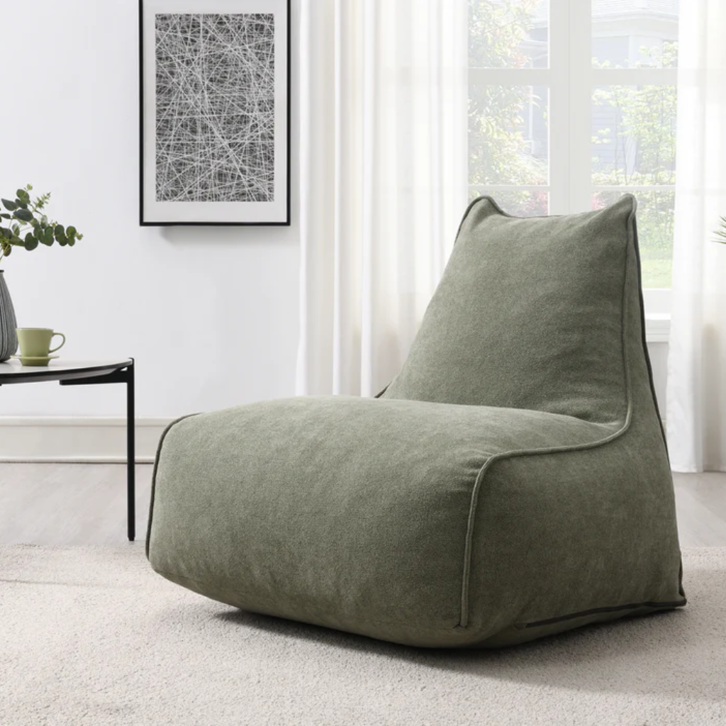  Pearl Sage Crushed Foam Bean Bag Image Furnishings Mulligans of Ballaghaderreen