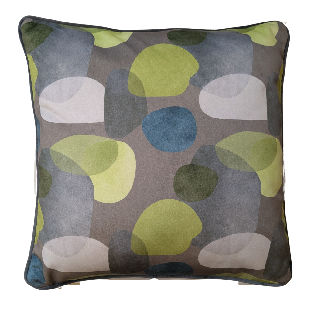 Pebble Green Feather Filled Cushion PGFFC Millford Linen Mulligans of Ballaghaderreen 