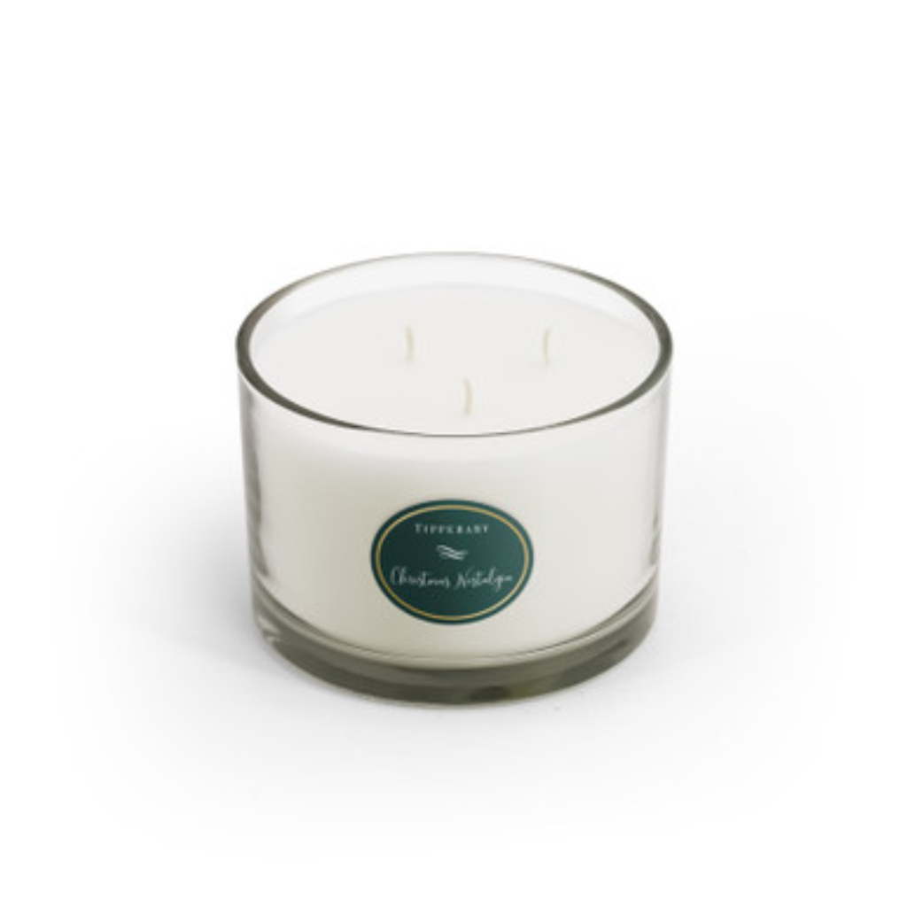 Poinsettia 3 Wick Candle – Christmas Nostalgia 155862 Tipperary Crystal -  Mulligans of Ballaghaderreen 
