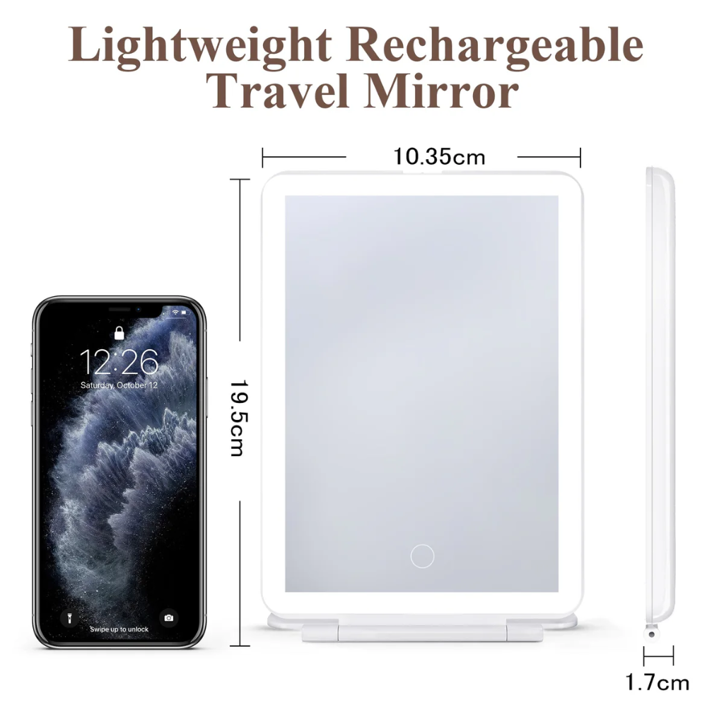Portable LED Makeup Mirror VNT-7.9-WHT VANITII Mulligans of Ballaghaderreen 