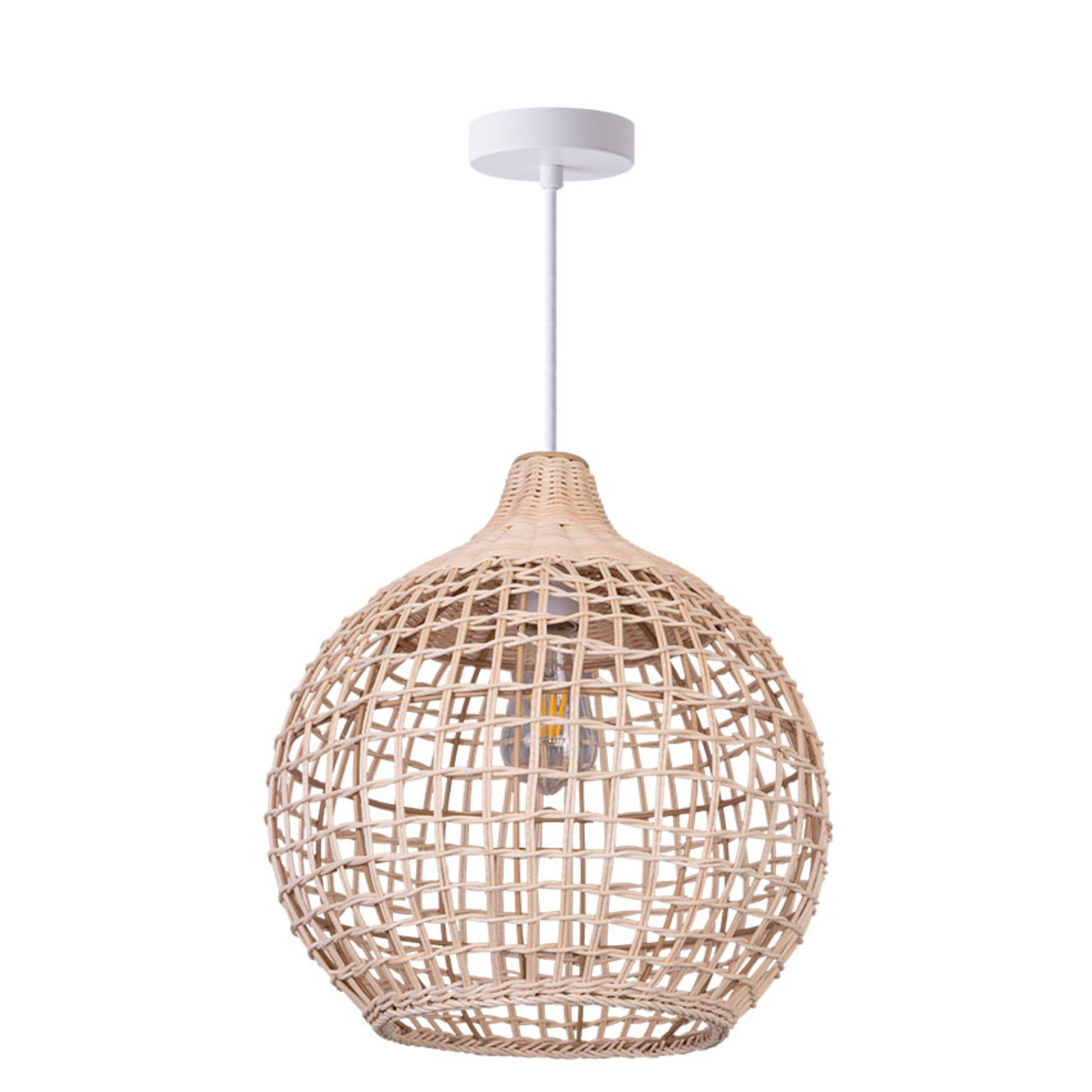 Rattan Natural Pendant PF6805/NAT Cork Lighting Mulligans of Ballaghaderreen