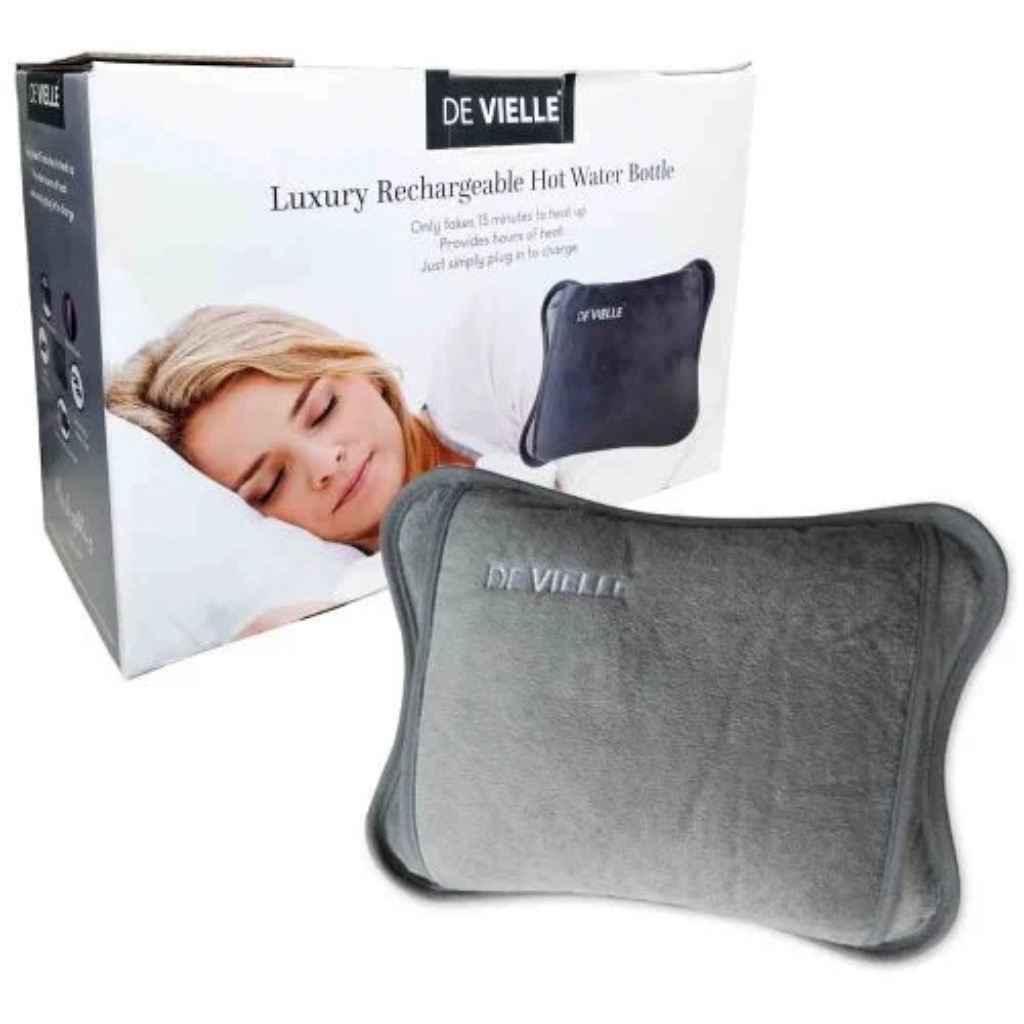 Rechargeable Hot Water Bottle - Grey DEV964354 De Vielle Mulligans of Ballaghaderreen