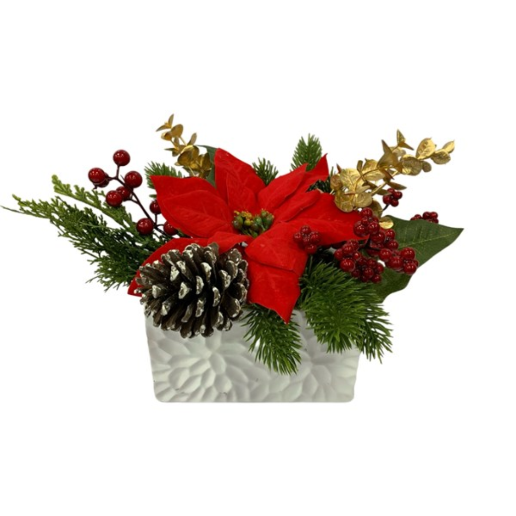 Red Poinsettia Tray 25cm 36549 Straits Home and Gift Mulligans of Ballaghaderreen