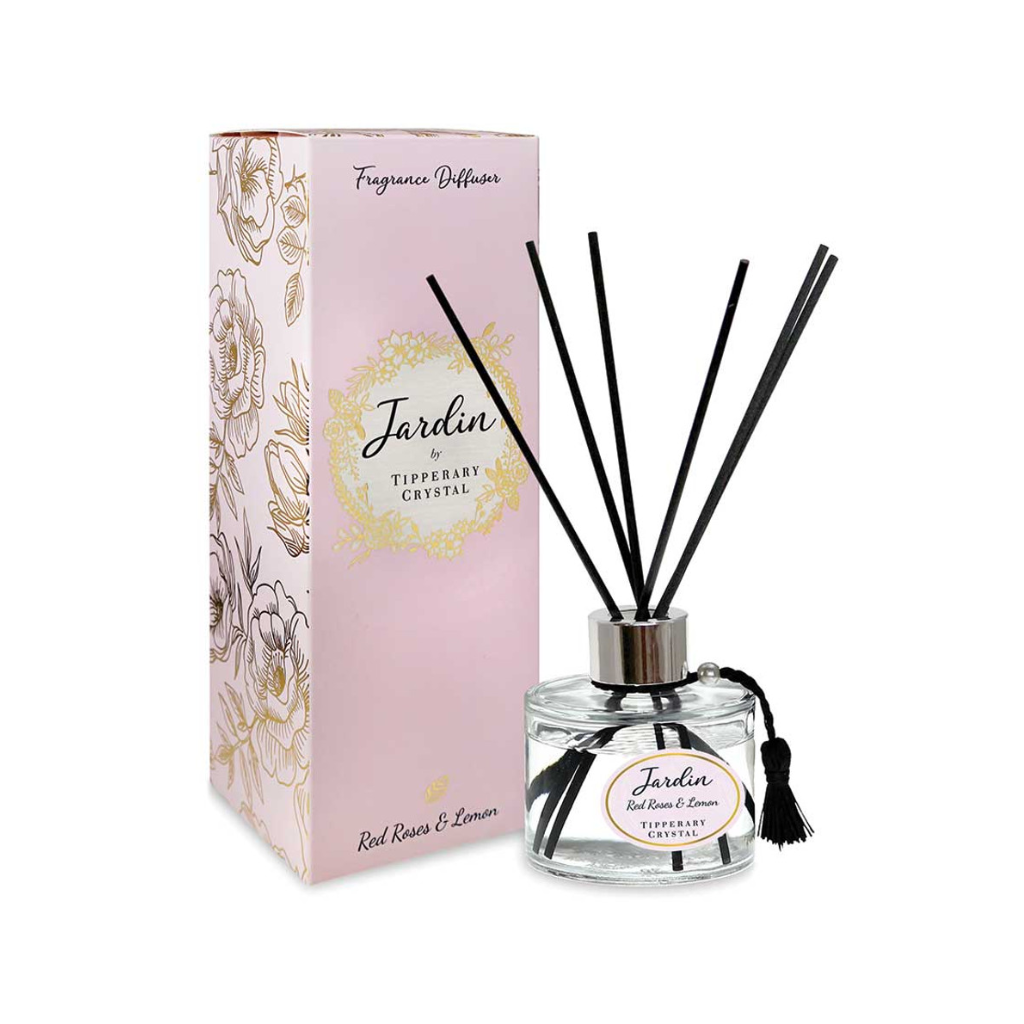 Red Roses and Lemon Jardin Collection Diffuser 137295 Tipperary Crystal Mulligans of Ballaghaderreen