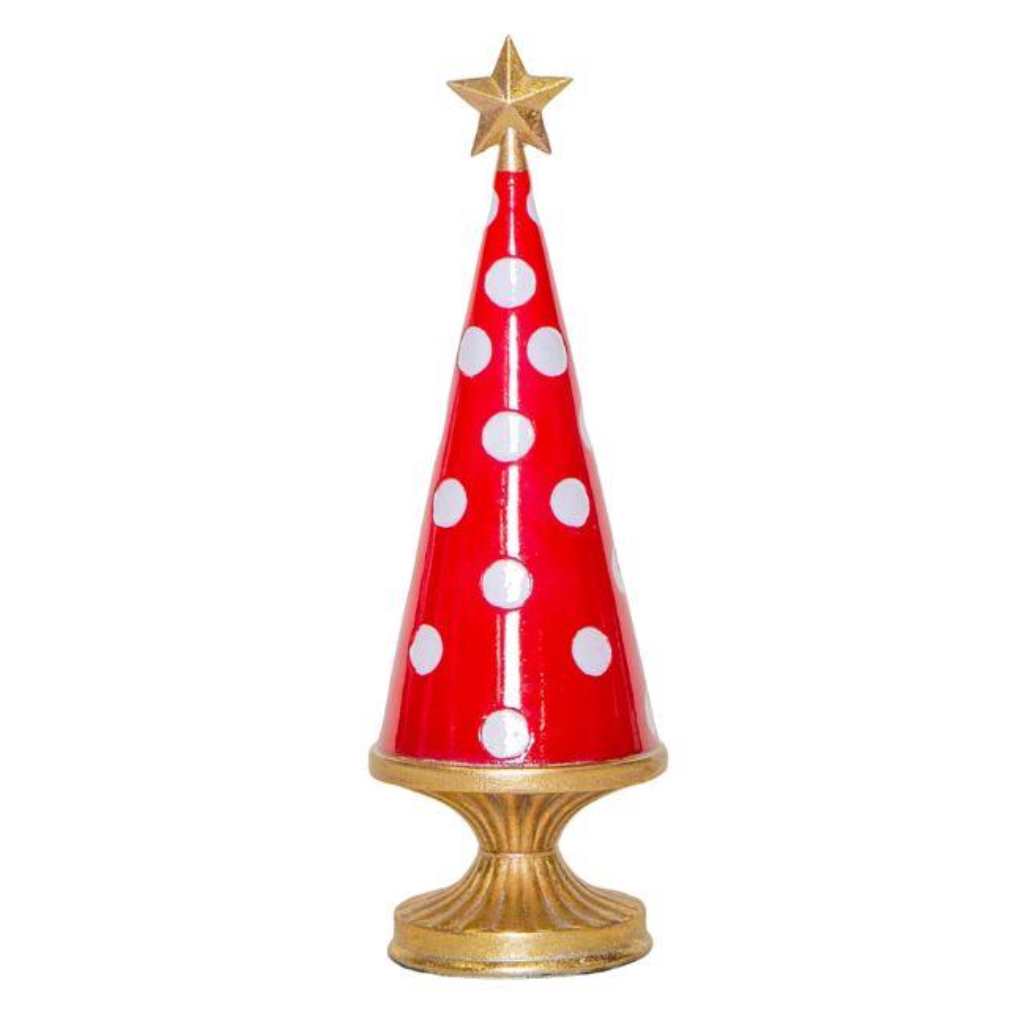Red and White Dotted Christmas Tree Y22.C44744 Harold Elmes Mulligans of Ballaghaderreen