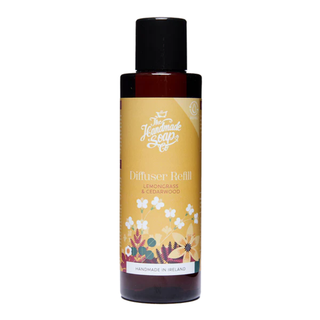 Reed Diffuser Refill Oil - Lemongrass & Cedarwood | 150ml FDRC24 The Handmade Soap Company Mulligans of Ballaghaderreen