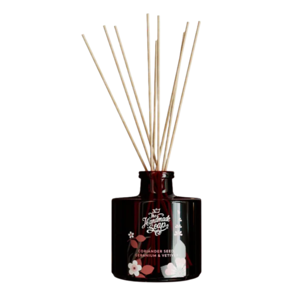 Reed Fragrance Diffuser - Coriander Seed, Geranium & Vetiver | 200ml FDCG24 The Handmade Soap Company Mulligans of Ballaghaderreen